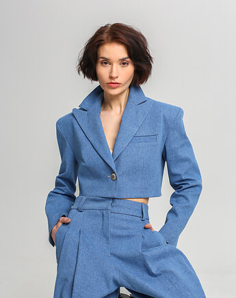 Krótka marynarka jeans