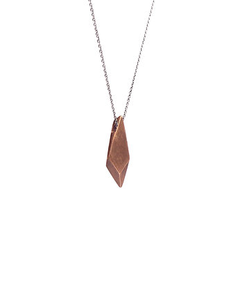 ONE EDGE / satin copper necklace