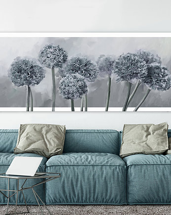 Obraz na płótnie- KWIATY CZOSNKU 150x60cm