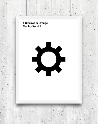 A Clockwork Orange - plakat typograficzny