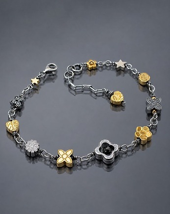 Colours mix vol. 11/silver & gold/ - bransoletka