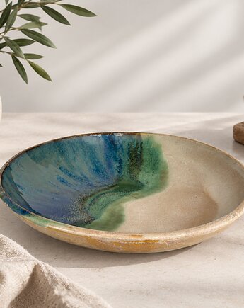 Ceramiczny talerz Morska Laguna