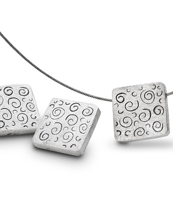 Komplet biżuterii artystycznej ze srebra, Ade Art