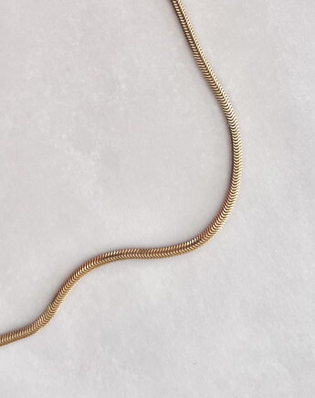 Srebrny pozłacany naszyjnik choker żmijka
