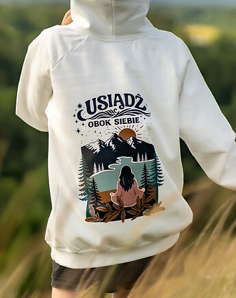 Bluza-Usiądż Obok Siebie, White