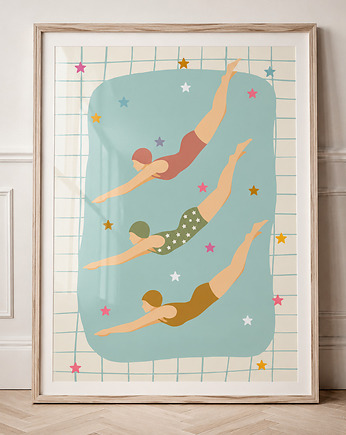 Plakat Skok do wody
