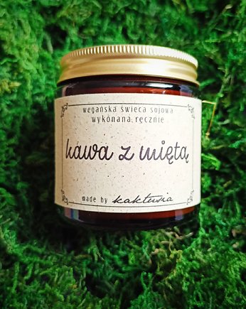 KAWA z MIĘTĄ - świeca sojowa 120ml
