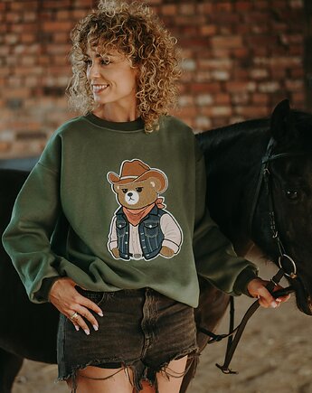 Bluza oversize Kowboj Teddy dla dorosłych