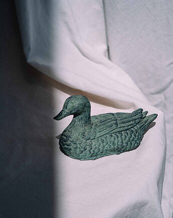 Kaczka obciążnik do papieru figurka ceramiczna