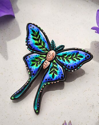 Pin Motyl biżuteria z motylami do stylizacji na festiwale fantasy i konwenty