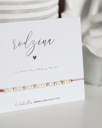 RODZINA Morse Code Bracelet