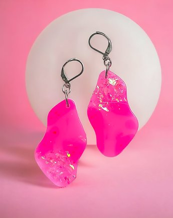 BARBIE : UNIKATOWE kolczyki z żywicy X