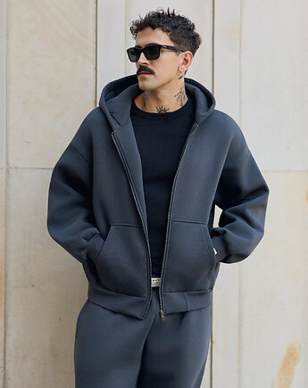 Bluza z kapturem PUFFA ZIP Carbon męska