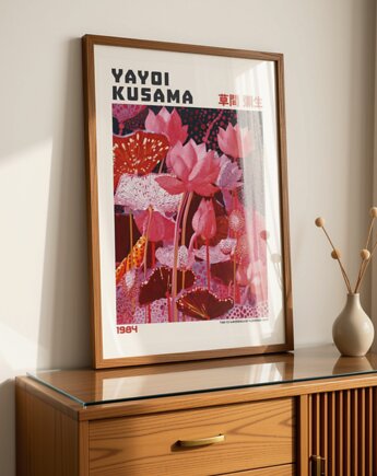 PLAKAT dekoracyjny Yayoi Kusama, kwiaty