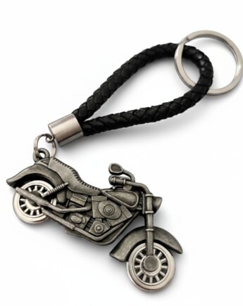Brelok skórzany MOTOCYKL SILVERADO 2 czarny