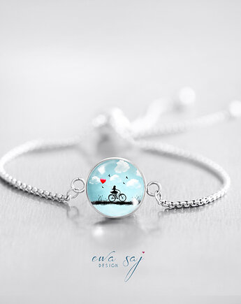 Star Girl Love Rower -  stalowa bransoletka, Ewa Saj Fotografie