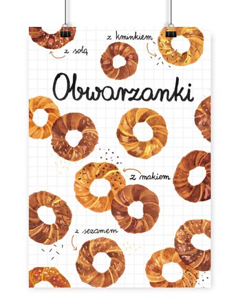 Plakat Kraków Obwarzanki