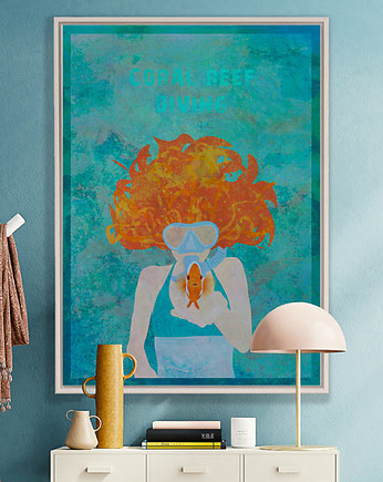 Rafa koralowa - plakat 50x70 cm fine art
