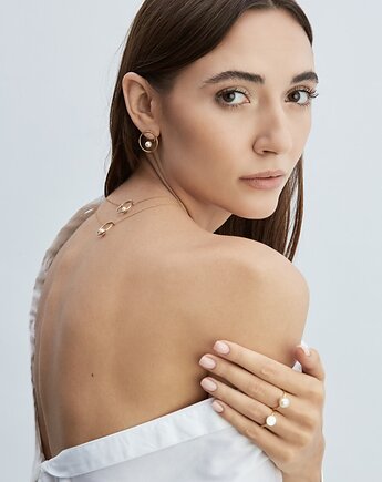 Wisiorek/złocony/perła, Daria Siwiak Jewellery