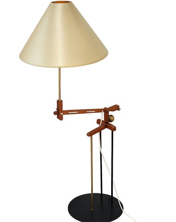Lampa podłogowa Patyczak, regulowana, vintage, lata 70.
