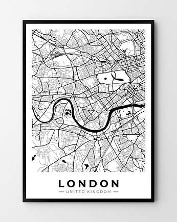 Plakat mapa Londynu
