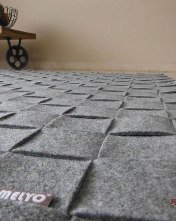 Dywan CHECKER grey - zamowienie specjalne, melyo