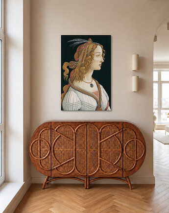 Portret Simonetty Vespucci jako nimfy- S. Botticelli - dekoracja ścienna