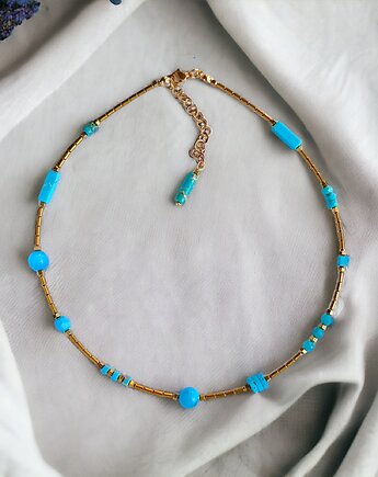 Naszyjnik TURQUOISE : choker :: summer collection : TURKUSOWY NASZYJNIK, kaktusia