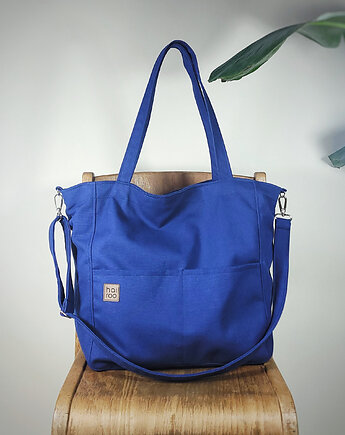 Lazy bag Pocket  torba granatowa bawełniana eco