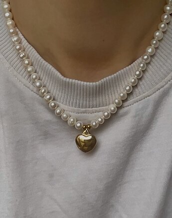 Perły naturalne z serduszkiem, MAYBEJWLR