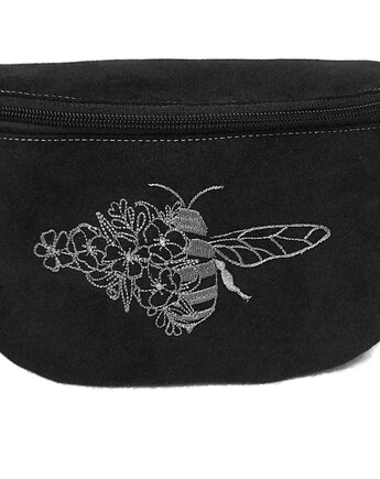 Nerka czarna z pszczołą haft, Made by Joan