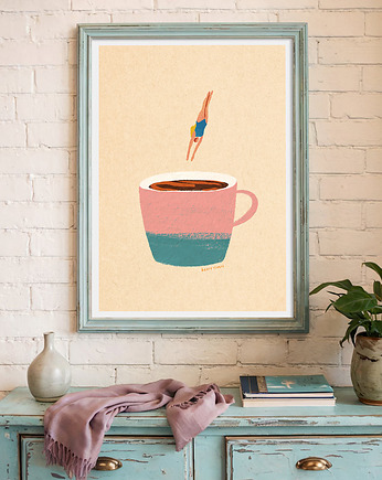 Poranna kawa - plakat 50x70 cm