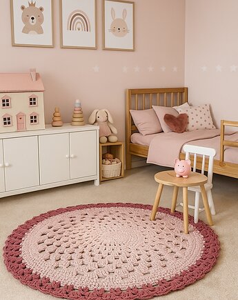 Ażurowy dywan bawełniany, e.mi.lenka