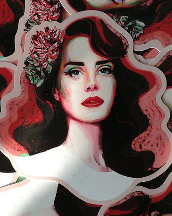 Lana naklejka wodoodporna 9 cm x 7,8