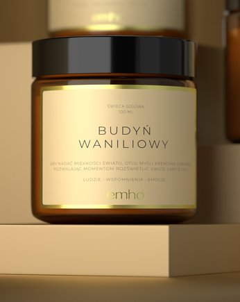 Świeca sojowa BUDYŃ WANILIOWY