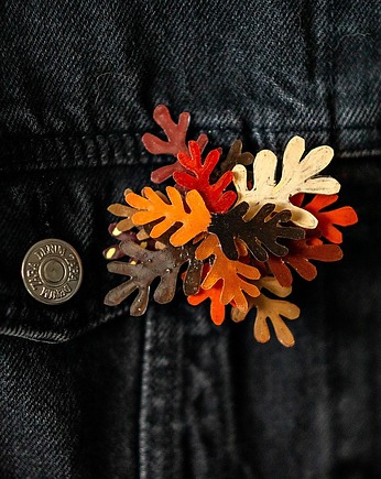 Pin kształty jesienne listki, Pintura