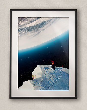Plakat Mount Everest - Kolaż Fine Art