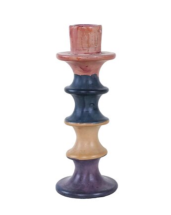 Świecznik ceramiczny, włoski design, lata 60, produkcja: Włochy