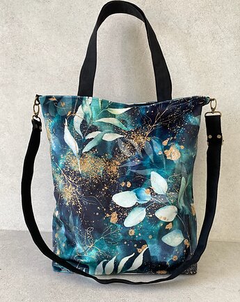 Torba na ramię XXL - print szuwary, PRACOWNIA 166