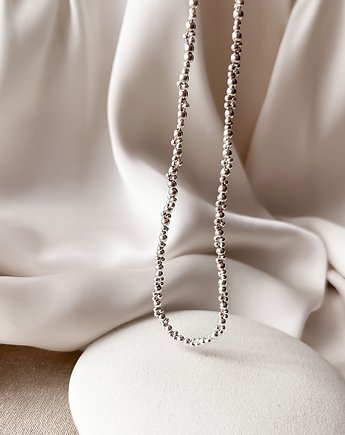Srebrny Choker naszyjnik Bubble