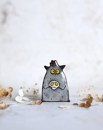 Broszka malowana Mister Boo