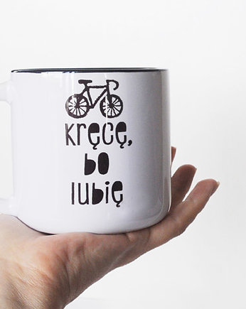 Kręce bo lubię z imieniem, kubek dla rowerzysty