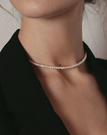 Choker z pereł naturalnych