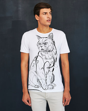 British Cat Men's T-shirt white