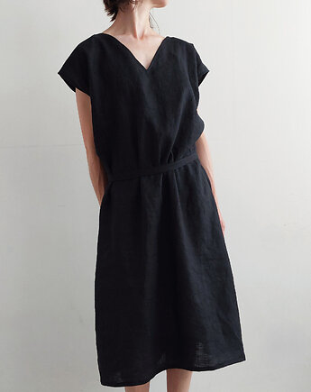 Lniana sukienka BLACKMOON 100% len