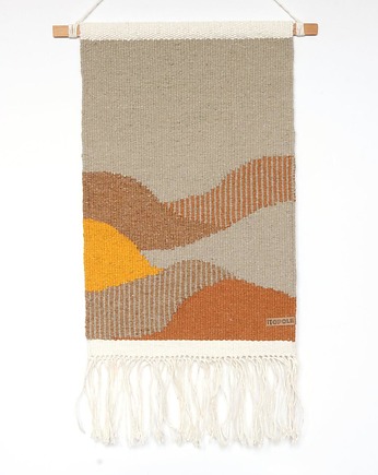 Ręcznie tkany kilim - wełniana makatka - DIUNY