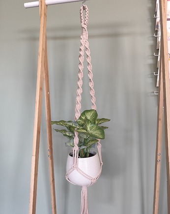 Kwietnik makrama kwietnik na doniczkę Boho kwietnik, miaukramy