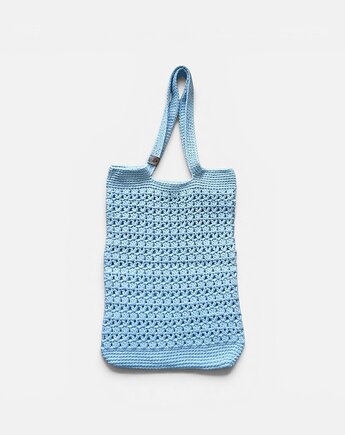 Błękitna torba szydełkowa handmade
