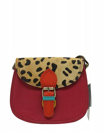 Torebka listonoszka skórzana elegancka wizytowa zwierzęcy wzór eko OLIVKA, Olivka Warsaw