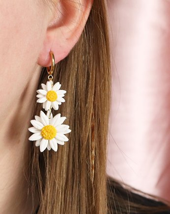 Małe kolczyki stokrotki na wiosnę, Lemon Lovely